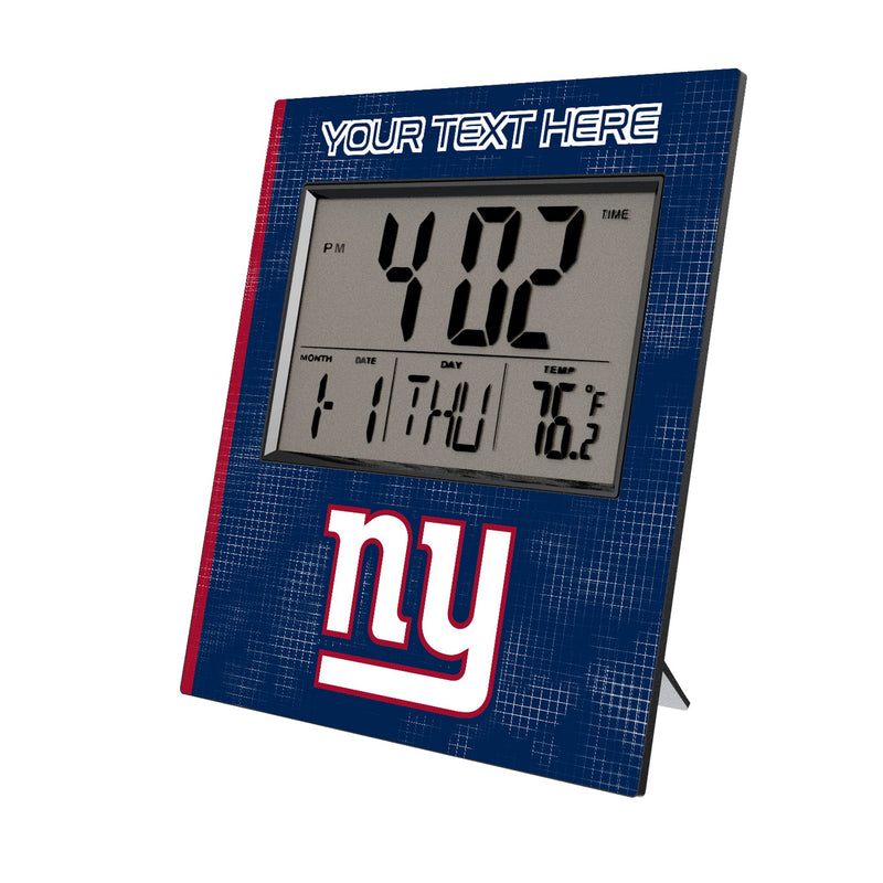 New York Giants Personalized Hatch Wall Clock