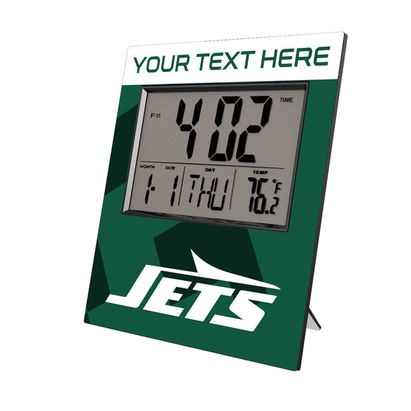 New York Jets Personalized Color Block Wall Clock