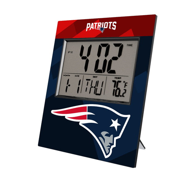 New England Patriots Color Block Wall Clock