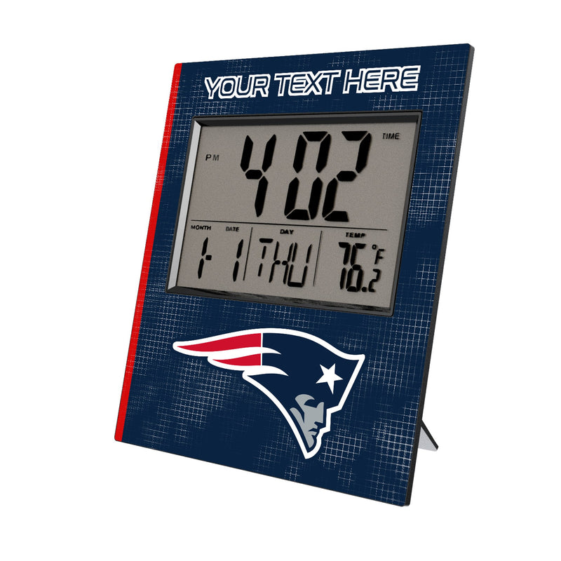 New England Patriots Personalized Hatch Wall Clock