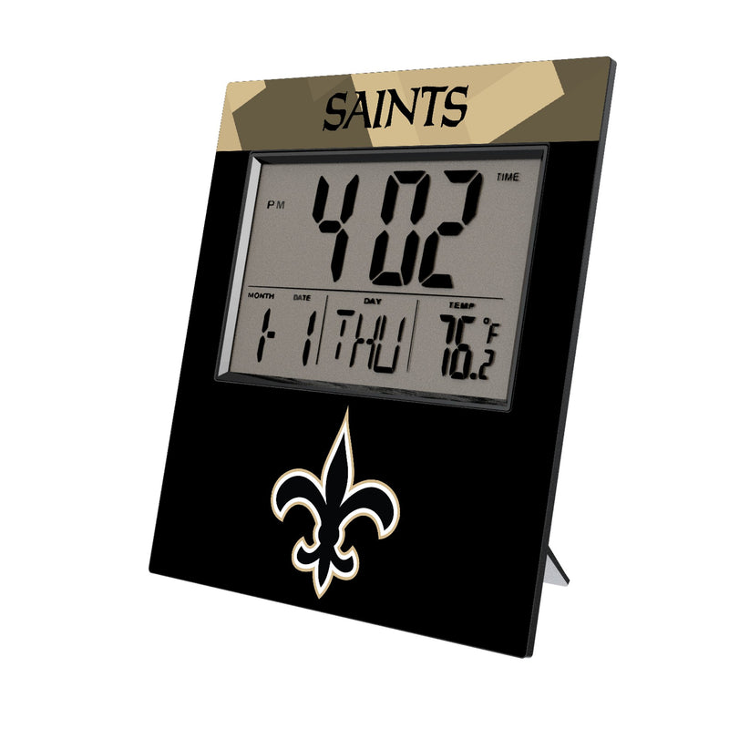 New Orleans Saints Color Block Wall Clock