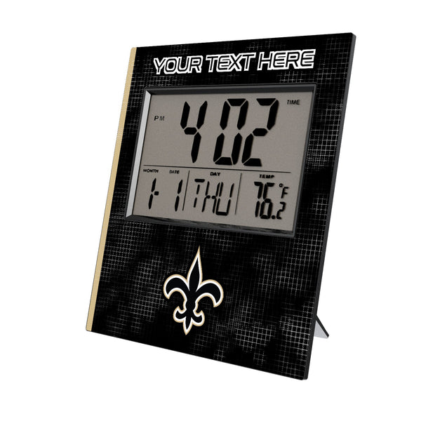 New Orleans Saints Personalized Hatch Wall Clock