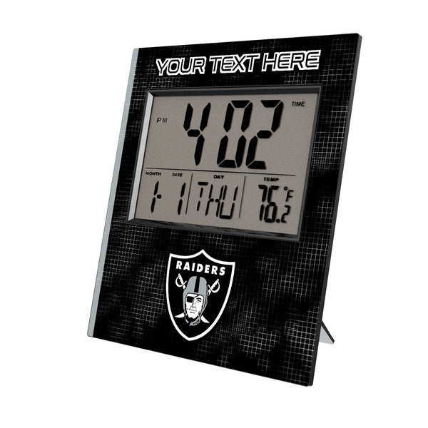 Las Vegas Raiders Personalized Hatch Wall Clock