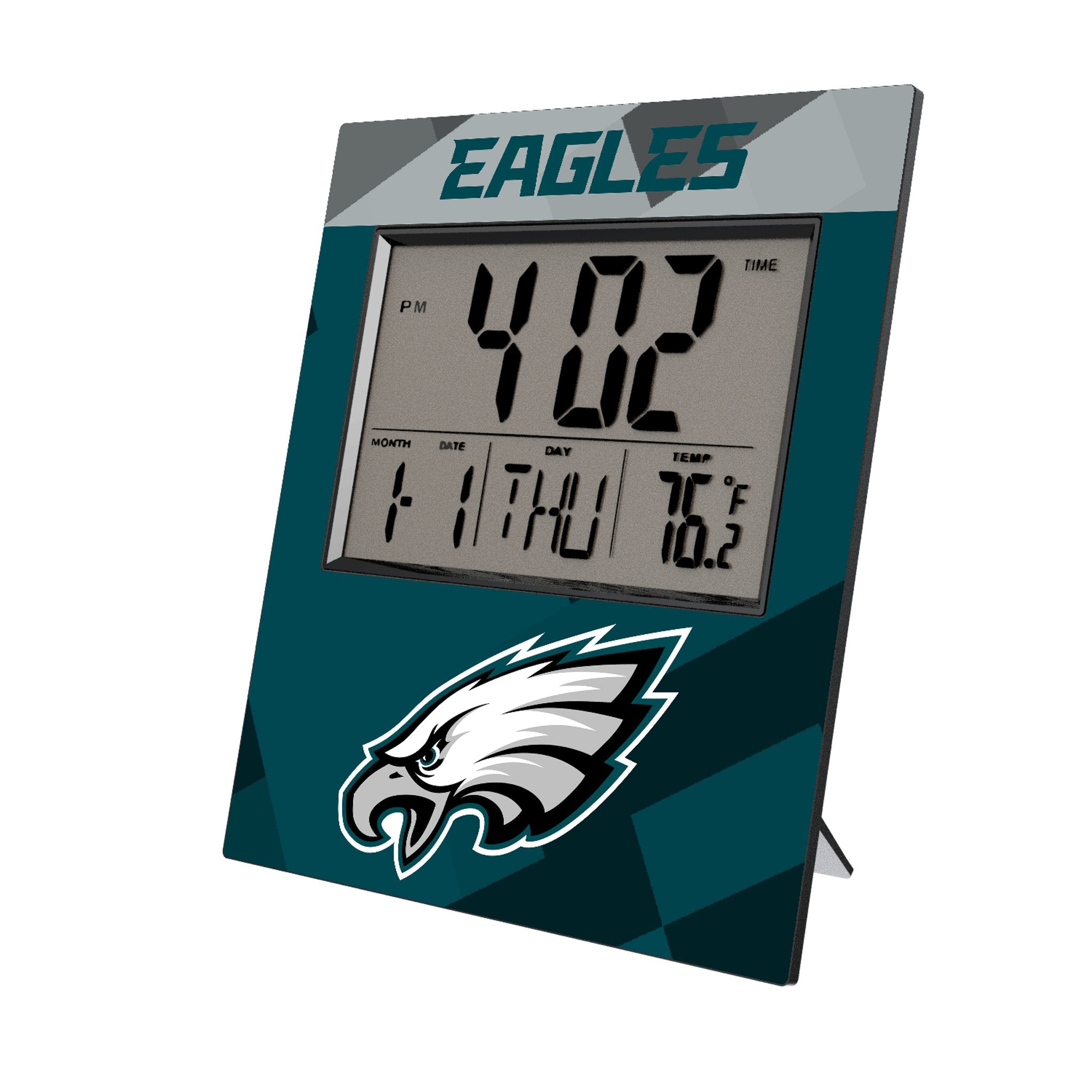 Philadelphia Eagles Color Block Wall Clock