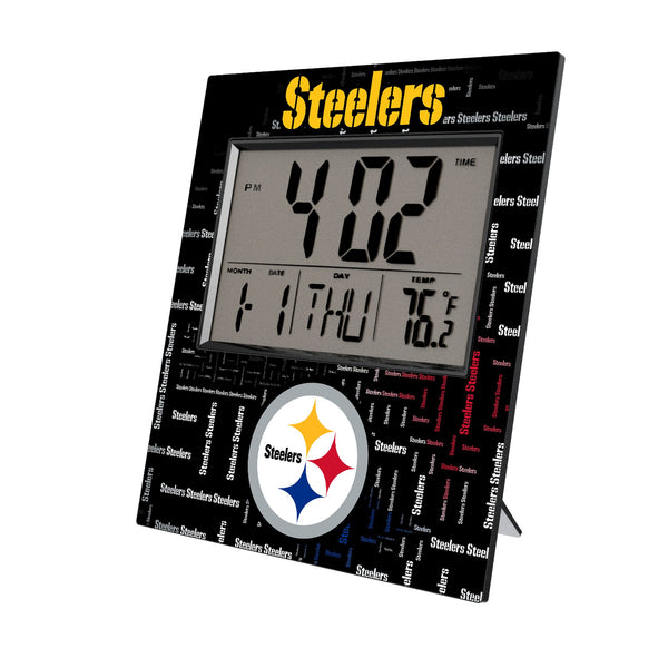 Pittsburgh Steelers Quadtile Wall Clock