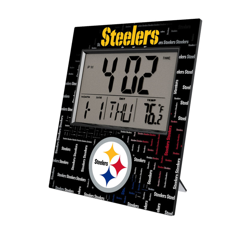 Pittsburgh Steelers Quadtile Wall Clock