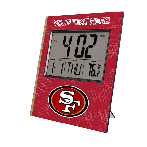 San Francisco 49ers Personalized Hatch Wall Clock