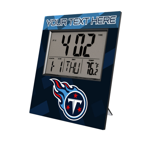 Tennessee Titans Personalized Color Block Wall Clock