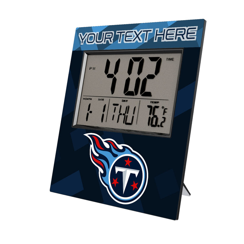 Tennessee Titans Personalized Color Block Wall Clock