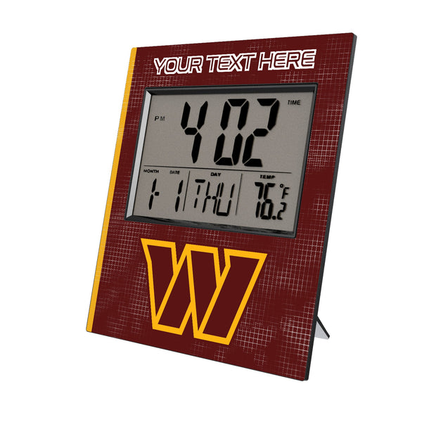 Washington Commanders Personalized Hatch Wall Clock