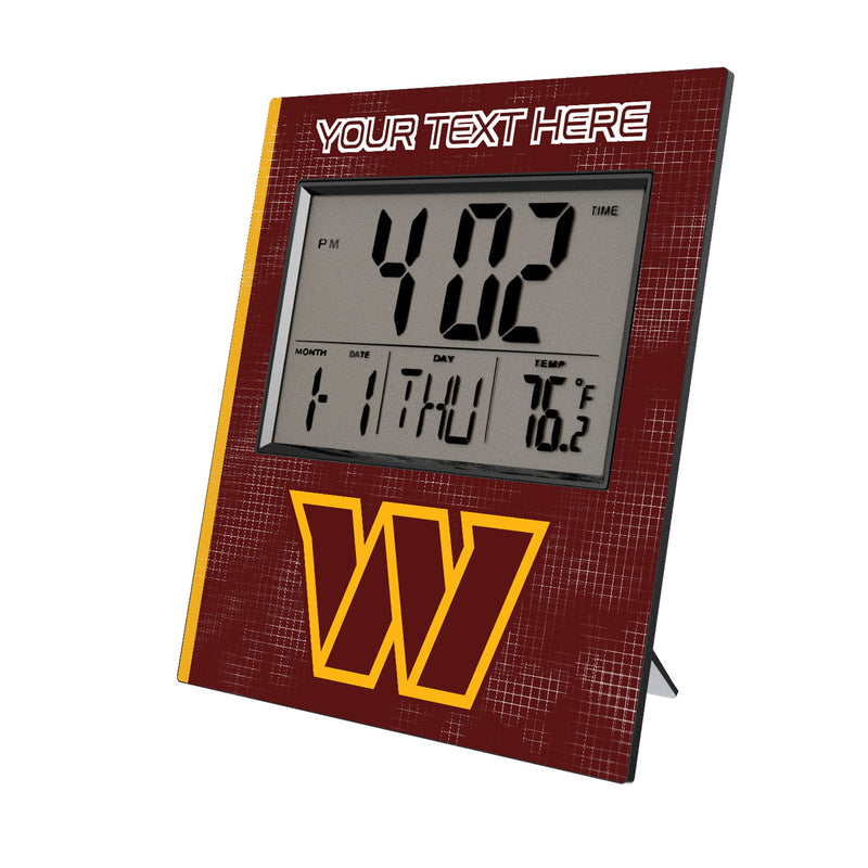 Washington Commanders Personalized Hatch Wall Clock