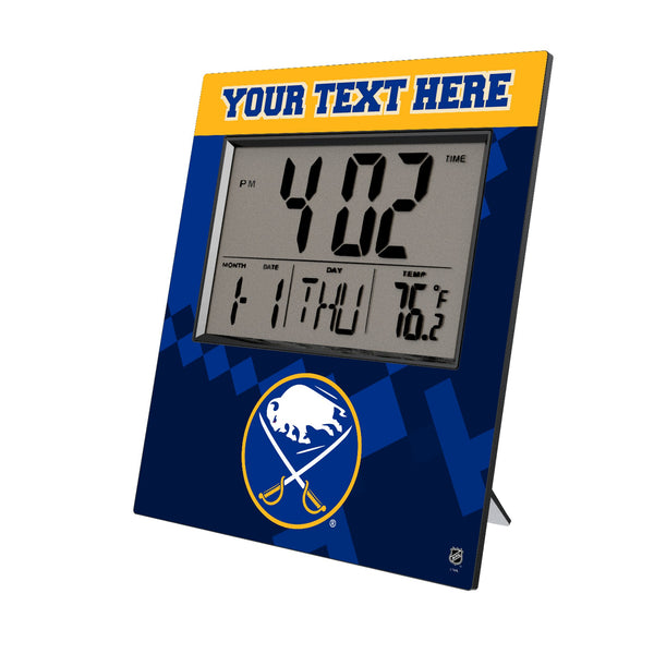 Buffalo Sabres Personalized Color Block Wall Clock