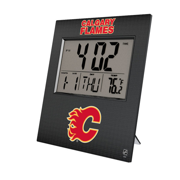 Calgary Flames Linen Wall Clock