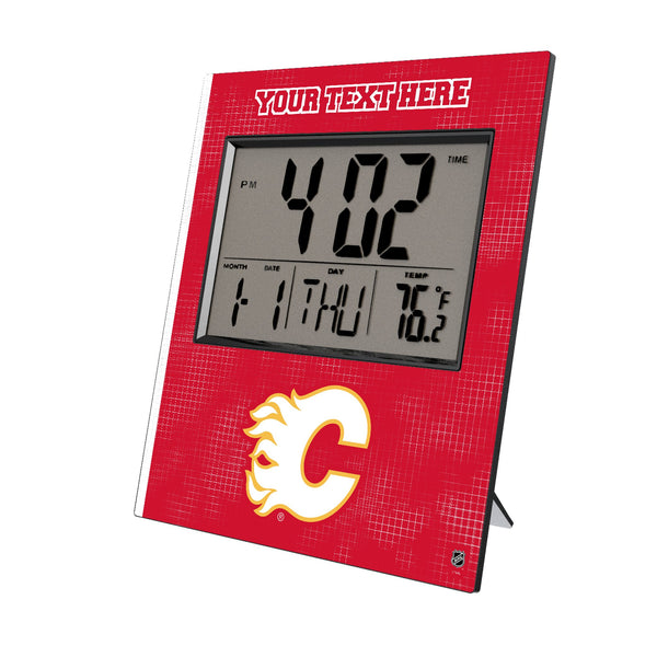 Calgary Flames Personalized Hatch Wall Clock