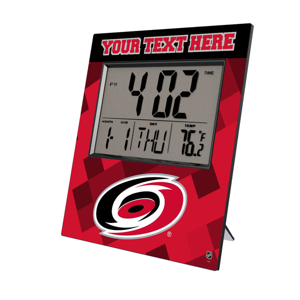 Carolina Hurricanes Personalized Color Block Wall Clock