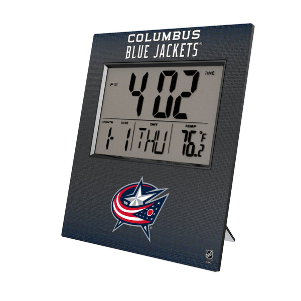 Columbus Blue Jackets Linen Wall Clock