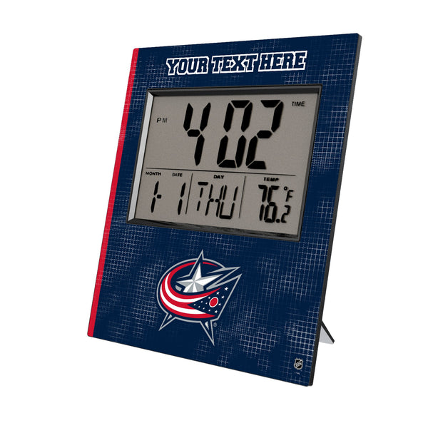 Columbus Blue Jackets Personalized Hatch Wall Clock