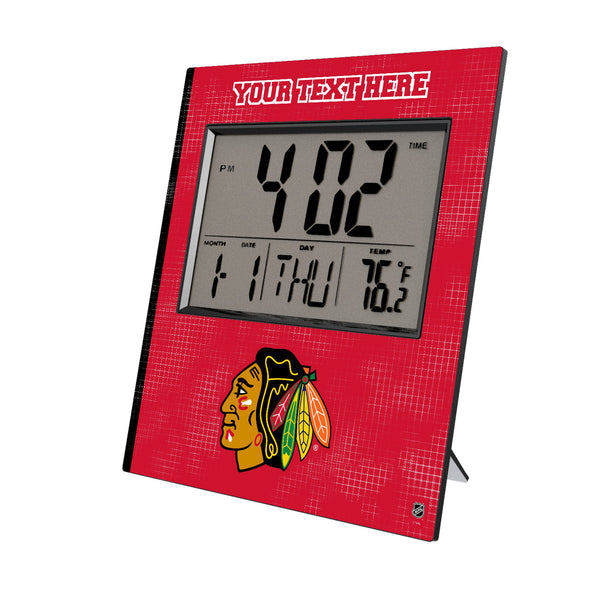 Chicago Blackhawks Personalized Hatch Wall Clock
