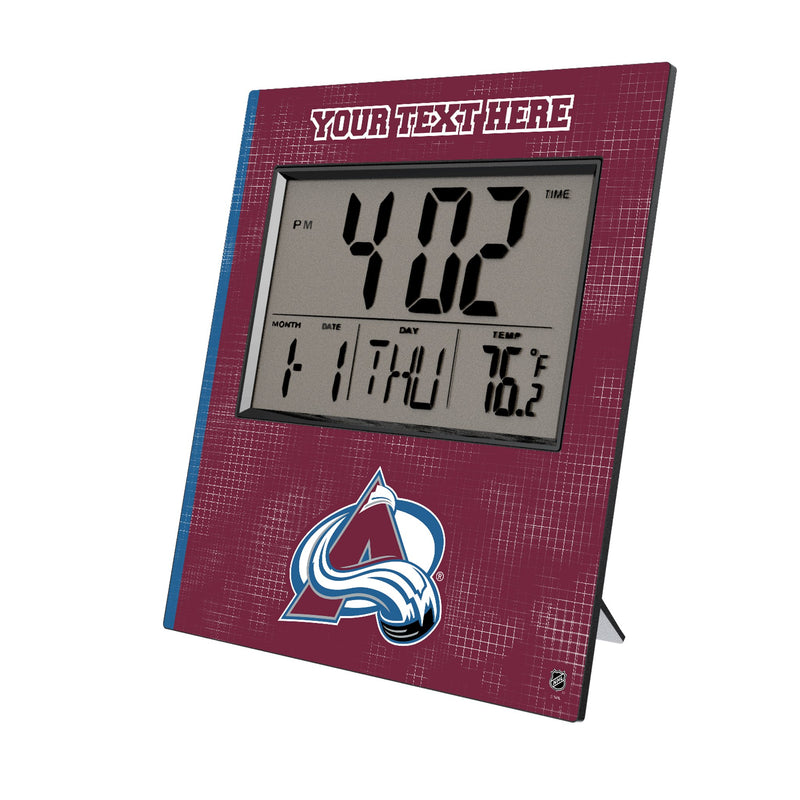 Colorado Avalanche Personalized Hatch Wall Clock