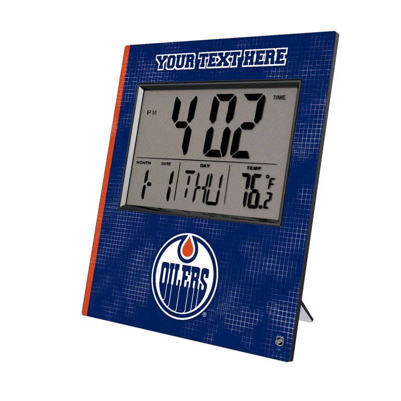 Edmonton Oilers Personalized Hatch Wall Clock