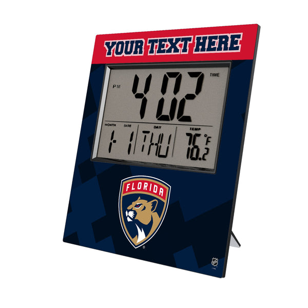 Florida Panthers Personalized Color Block Wall Clock