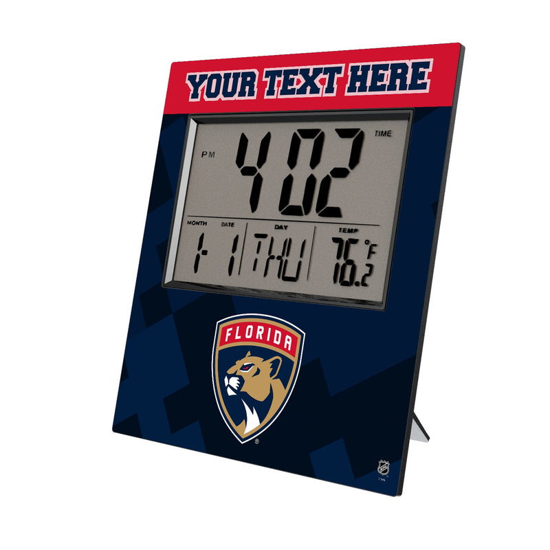 Florida Panthers Personalized Color Block Wall Clock