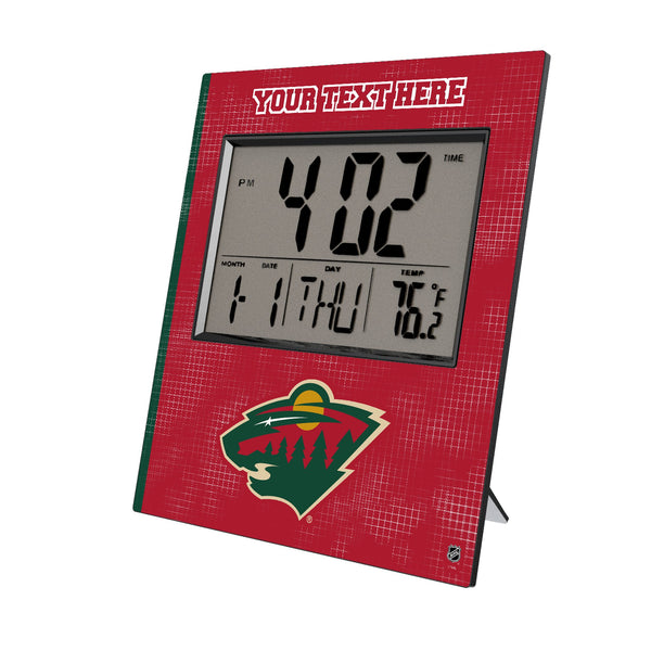 Minnesota Wild Personalized Hatch Wall Clock