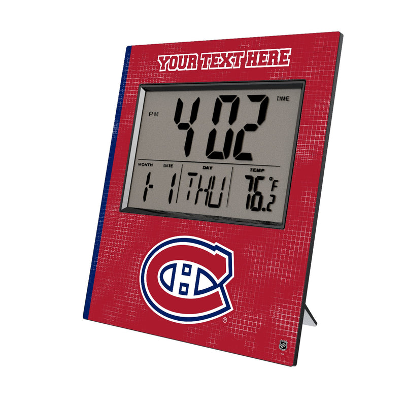 Montreal Canadiens Personalized Hatch Wall Clock