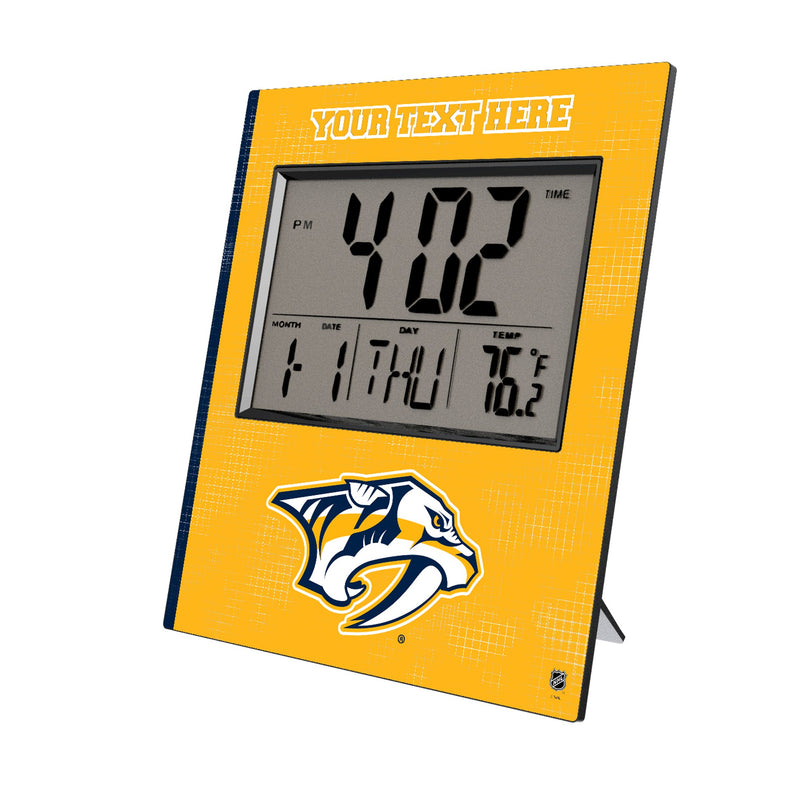Nashville Predators Personalized Hatch Wall Clock