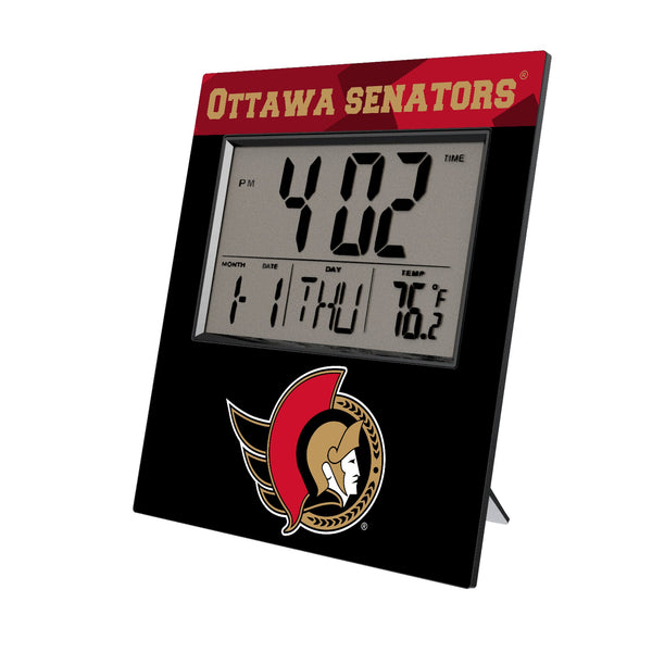 Ottawa Senators Color Block Wall Clock