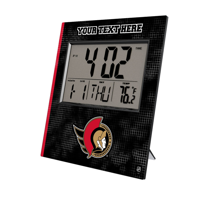 Ottawa Senators Personalized Hatch Wall Clock