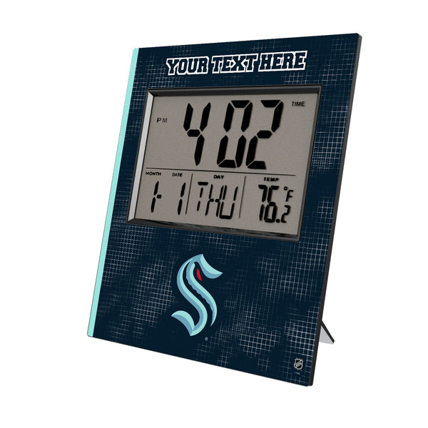 Seattle Kraken Personalized Hatch Wall Clock