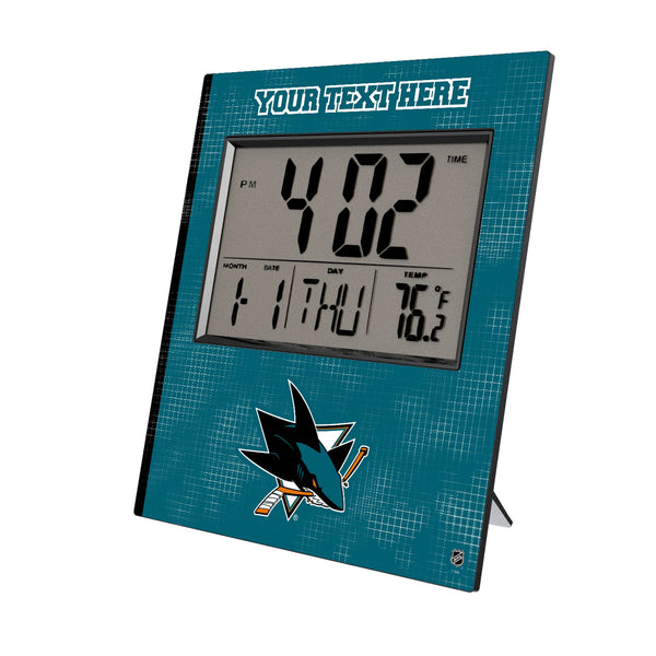 San Jose Sharks Personalized Hatch Wall Clock