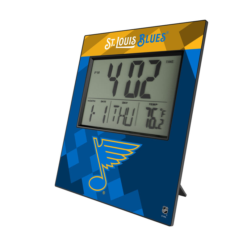 St. Louis Blues Color Block Wall Clock