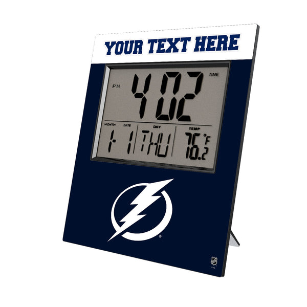 Tampa Bay Lightning Personalized Color Block Wall Clock
