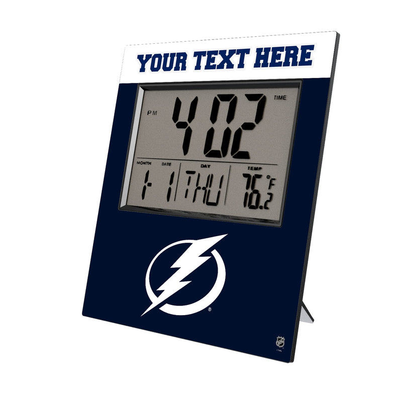 Tampa Bay Lightning Personalized Color Block Wall Clock
