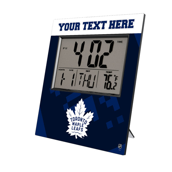 Toronto Maple Leafs Personalized Color Block Wall Clock