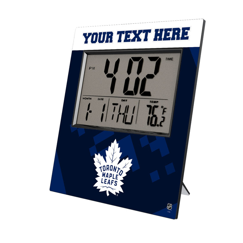 Toronto Maple Leafs Personalized Color Block Wall Clock
