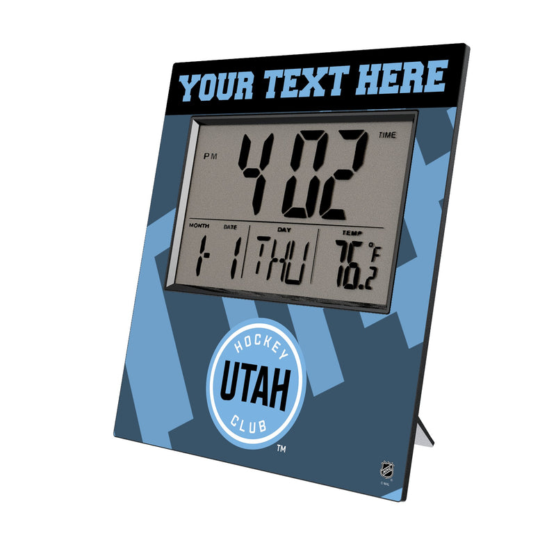 Utah Hockey Club Personalized Color Block Wall Clock