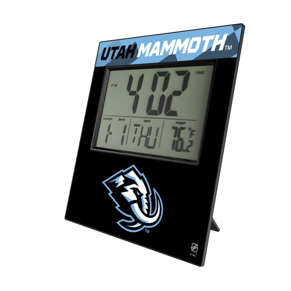 Utah Mammoth Color Block Wall Clock
