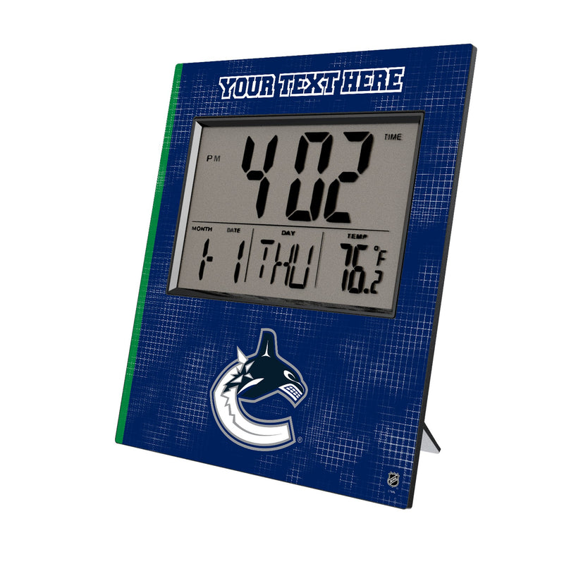 Vancouver Canucks Personalized Hatch Wall Clock