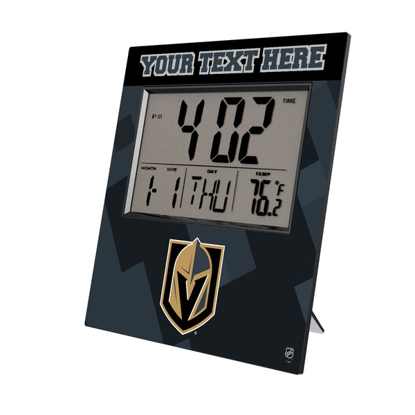 Vegas Golden Knights Personalized Color Block Wall Clock