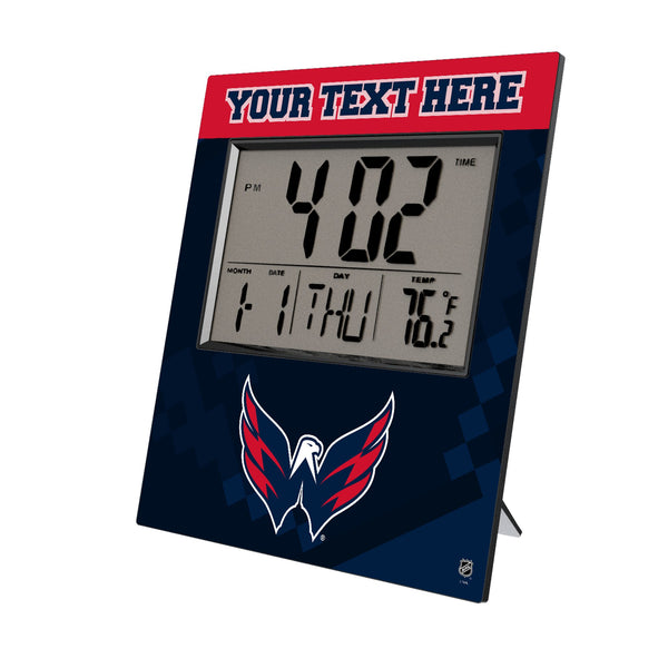 Washington Capitals Personalized Color Block Wall Clock