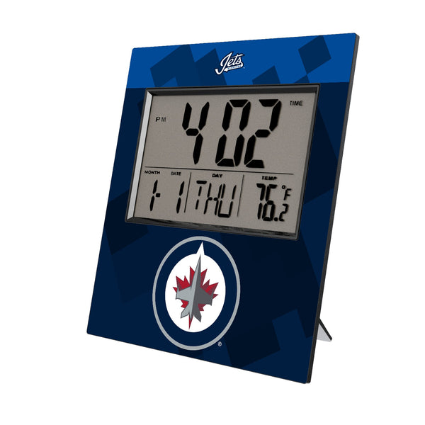 Winnipeg Jets Color Block Wall Clock