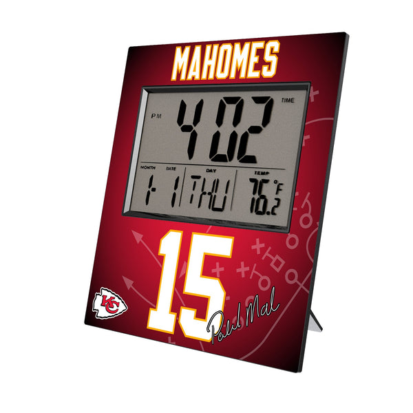 Patrick Mahomes Kansas City Chiefs 15 Ready Wall Clock
