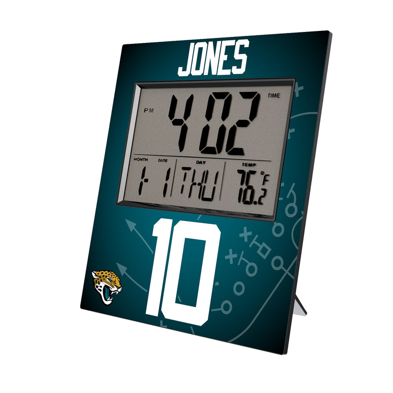 Mac Jones Jacksonville Jaguars 10 Game Tactic Wall Clock