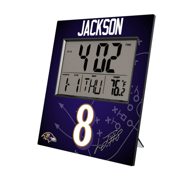 Lamar Jackson Baltimore Ravens 8 Game Tactic Wall Clock