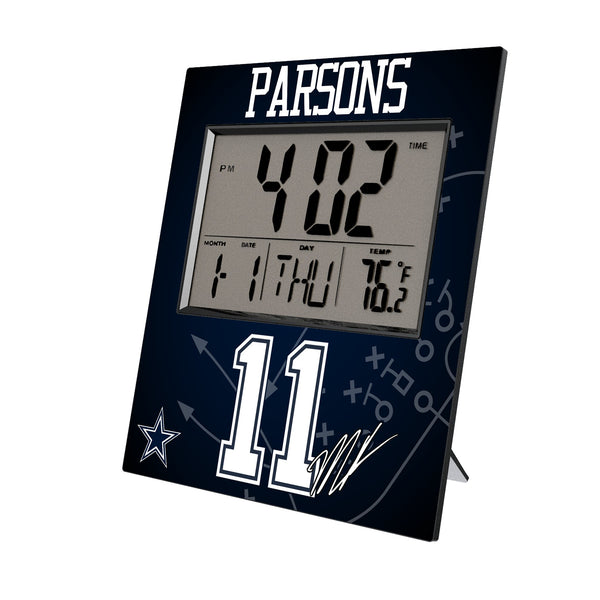 Micah Parsons Dallas Cowboys 11 Game Tactic Wall Clock