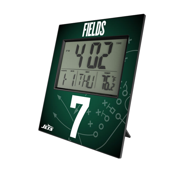 Justin Fields New York Jets 7 Game Tactic Wall Clock
