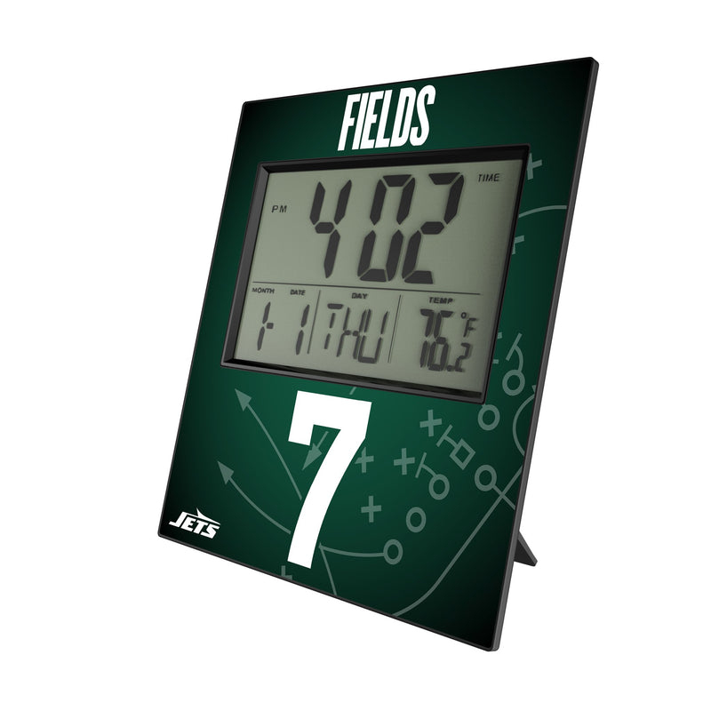 Justin Fields New York Jets 7 Game Tactic Wall Clock